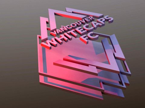 Vancouver whitecaps fc logo keychan printable and renderable Model do druku 3D
