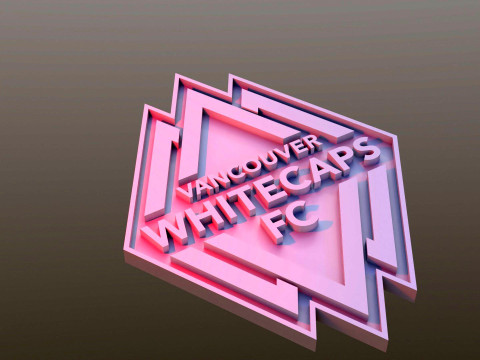 Vancouver whitecaps fc logo keychan printable and renderable Model do druku 3D