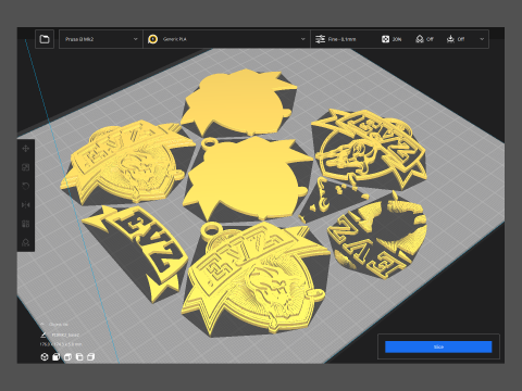 EV Zug Printable and renderable Logo keychan Modello di stampa 3D