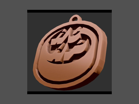 HC Ambr-Piotta Printable and renderable Logo keychan 3D Print Model
