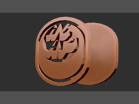 HC Ambr-Piotta Printable and renderable Logo keychan 3D Принт Модель
