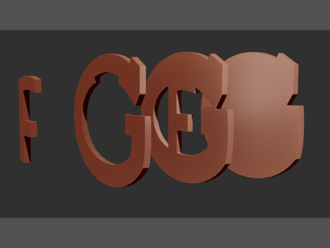 HC Fribourg-Gottron Printable and renderable Logo keychan Modello di stampa 3D