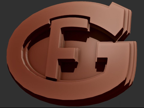 HC Fribourg-Gottron Printable and renderable Logo keychan Modello di stampa 3D