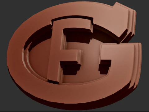 HC Fribourg-Gottron Printable and renderable Logo keychan 3D Print Model