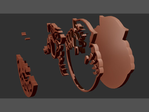 HC Lugano Printable and renderable Logo keychan 3D Baskı Modeli