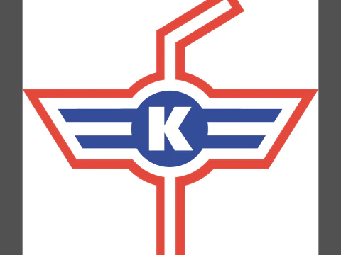 Kloten Flyers Printable and renderable Logo keychan 3D Print Model