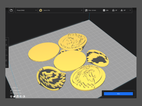 Lausanne HC Printable and renderable Logo keychan 3D 프린트 모델