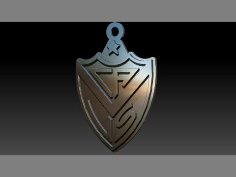Velez Sarfield Coaster and Keychan Printable and renderable 3D Print Model