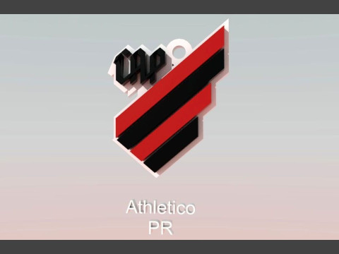 Athletico PR logo Printable and Renderable logo shields keychan 3D Print Model