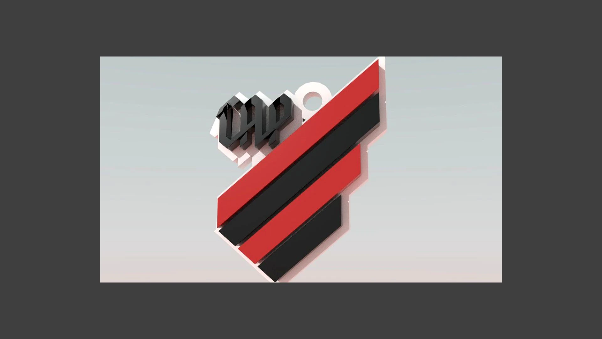 Athletico PR logo Printable and Renderable logo shields keychan 3D Print Model .c4d .max .obj .3ds .fbx .stl .blend