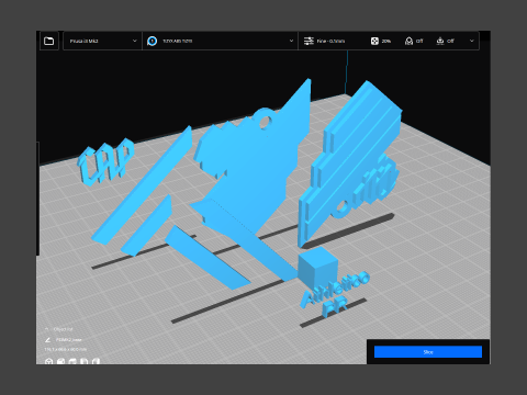 Athletico PR logo Printable and Renderable logo shields keychan 3D Print Model