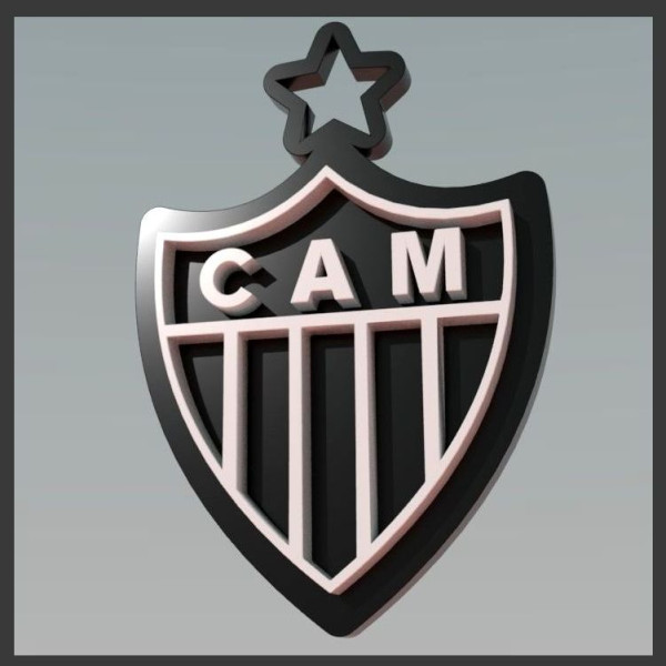 Athletico MG logo Printable and Renderable logo shields keychan 3D Print Model .c4d .max .obj .3ds .fbx .stl .blend 
