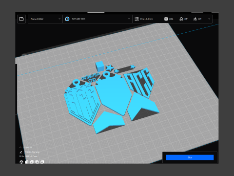Athletico MG logo Printable and Renderable logo shields keychan 3D Print Model