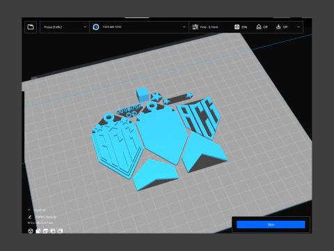 Athletico MG logo Printable and Renderable logo shields keychan 3D Print Model