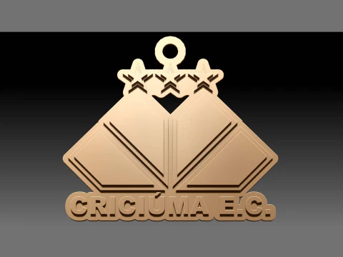 Cricima logo Printable and Renderable logo shields keychan 3D Print Model