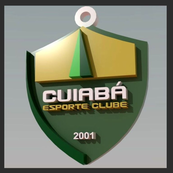 Cuiab logo Printable and Renderable logo shields keychan Modèles 3D en vedette .c4d .max .obj .3ds .fbx .stl .blend