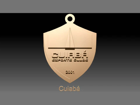 Cuiab logo Printable and Renderable logo shields keychan 3D Print Model