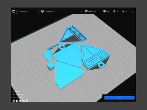 Fortaleza logo Printable and Renderable logo shields keychan 3D Print Model