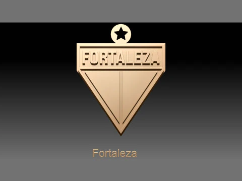 Fortaleza logo Printable and Renderable logo shields keychan 3D Print Model