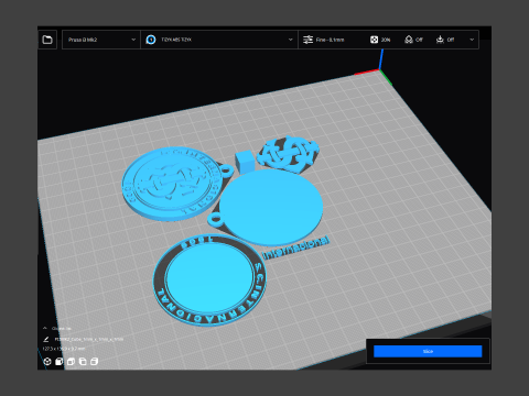 Internacional logo Printable and Renderable logo shields keychan Modèles 3D en vedette