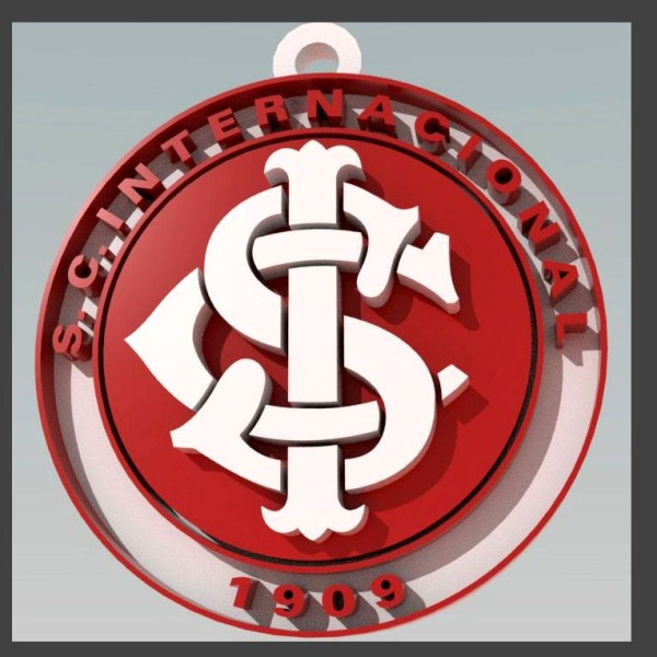 Internacional logo Printable and Renderable logo shields keychan Modèles 3D en vedette .c4d .max .obj .3ds .fbx .stl .blend