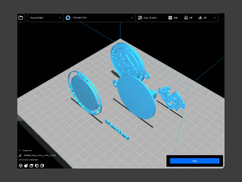 Internacional logo Printable and Renderable logo shields keychan 3D Print Model