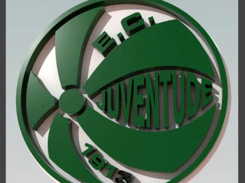 Juventude logo Printable and Renderable logo shields keychan 3D Print Model