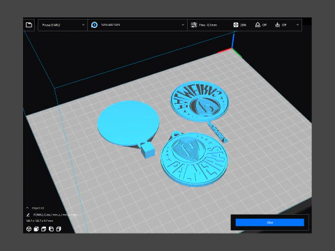 Palmeiras logo Printable and Renderable logo shields keychan 3D Print Model