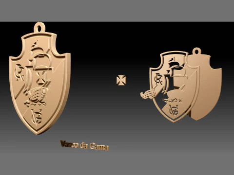 Sao Paulo logo Printable and Renderable logo shields keychan 3D Print Model