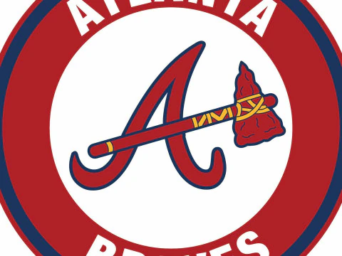 Atlanta Braves MLB Logo Keychan Shield Printable and renderable 3D Print Model