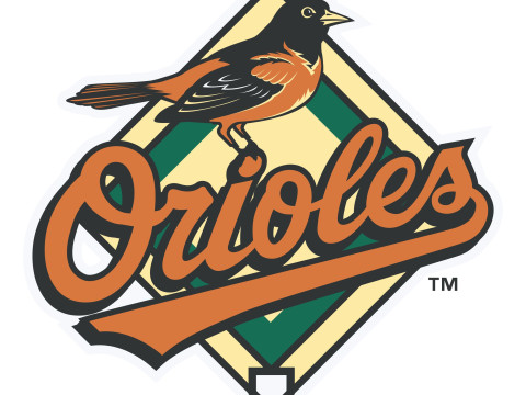 Baltimore Orioles MLB Logo Keychan Shield Printable and renderable 3D 打印模型