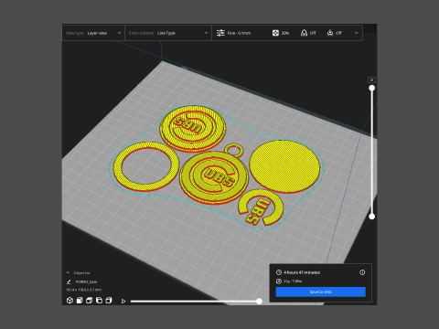 Chicago Cubs MLB Logo Keychan Shield Printable and renderable 3D-printmodel