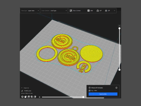 Chicago Cubs MLB Logo Keychan Shield Printable and renderable 3D Print Model