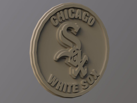 Chicago White Sox MLB Logo Keychan Shield Printable and renderable Modèles 3D en vedette