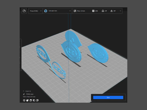 Cincinnati Reds MLB Logo Keychan Shield Printable and renderable 3D Print Model