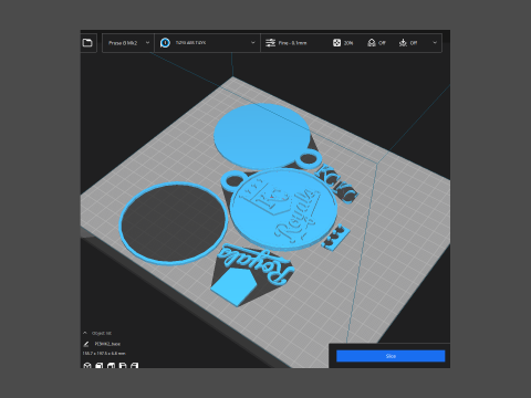 Kansas City Royals MLB Logo Keychan Shield Printable and renderable 3Dプリントモデル