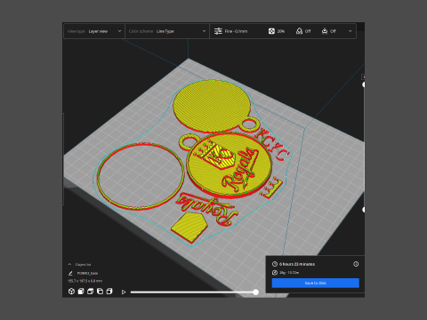 Kansas City Royals MLB Logo Keychan Shield Printable and renderable 3Dプリントモデル