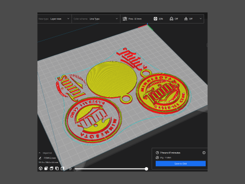 Minnesota Twins MLB Logo Keychan Shield Printable and renderable Modello di stampa 3D
