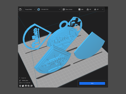 Philadelphia Phillies MLB Logo Keychan Shield Printable and renderable Modelo de impresión 3D