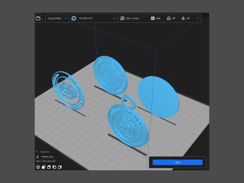 San Diego Padres MLB Logo Keychan Shield Printable and renderable 3D Print Model