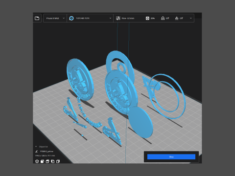 Cardinals MLB Logo Keychan Shield Printable and renderable 3D Print Model