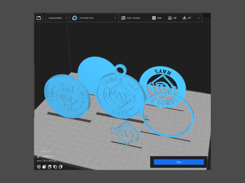 Tampa Bay Rays MLB Logo Keychan Shield Printable and renderable 3D Print Model