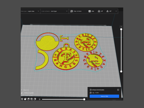 Texas Rangers MLB Logo Keychan Shield Printable and renderable 3D Print Model