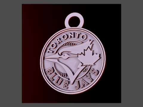 Toronto Blue Jays MLB Logo Keychan Shield Printable and renderable 3D-printmodel