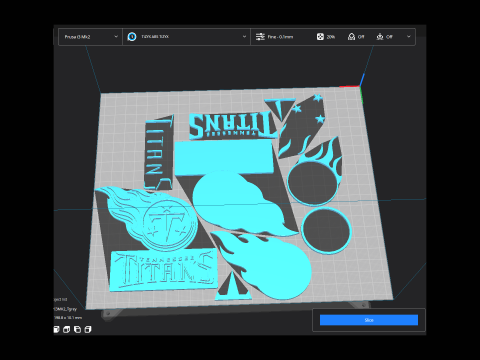 Titans Logo Shield Printable and Renderable 3D Print Model