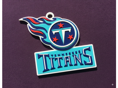 Titans Logo Shield Printable and Renderable 3D Druckmodell