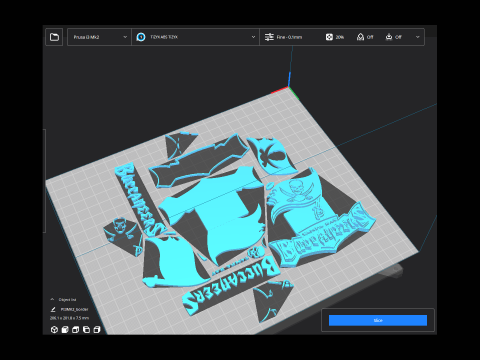 Tampa Bay Buccaneers Logo Shield Printable and Renderable Modèles 3D en vedette