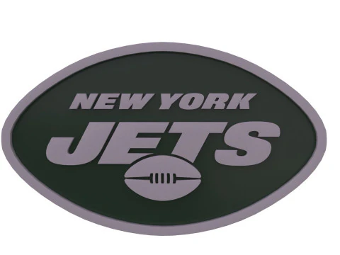 New York Jets Logo Shield Printable and Renderable 3D Print Model