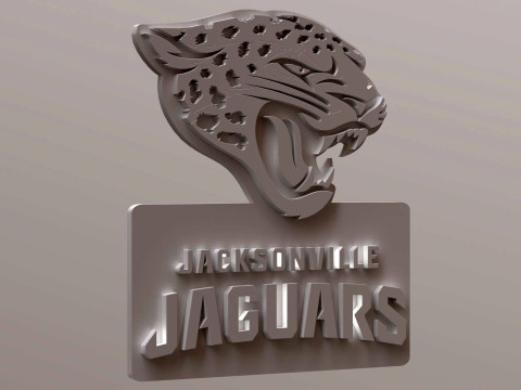 Jacksonville Jaguars Logo Shield Printable and Renderable Modèles 3D en vedette