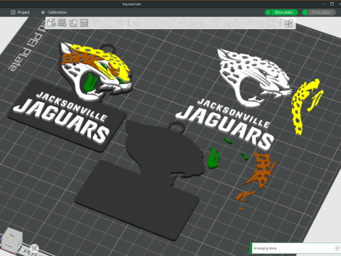 杰克逊维尔美洲虎队标志盾牌可打印和可渲染 3D 打印模型